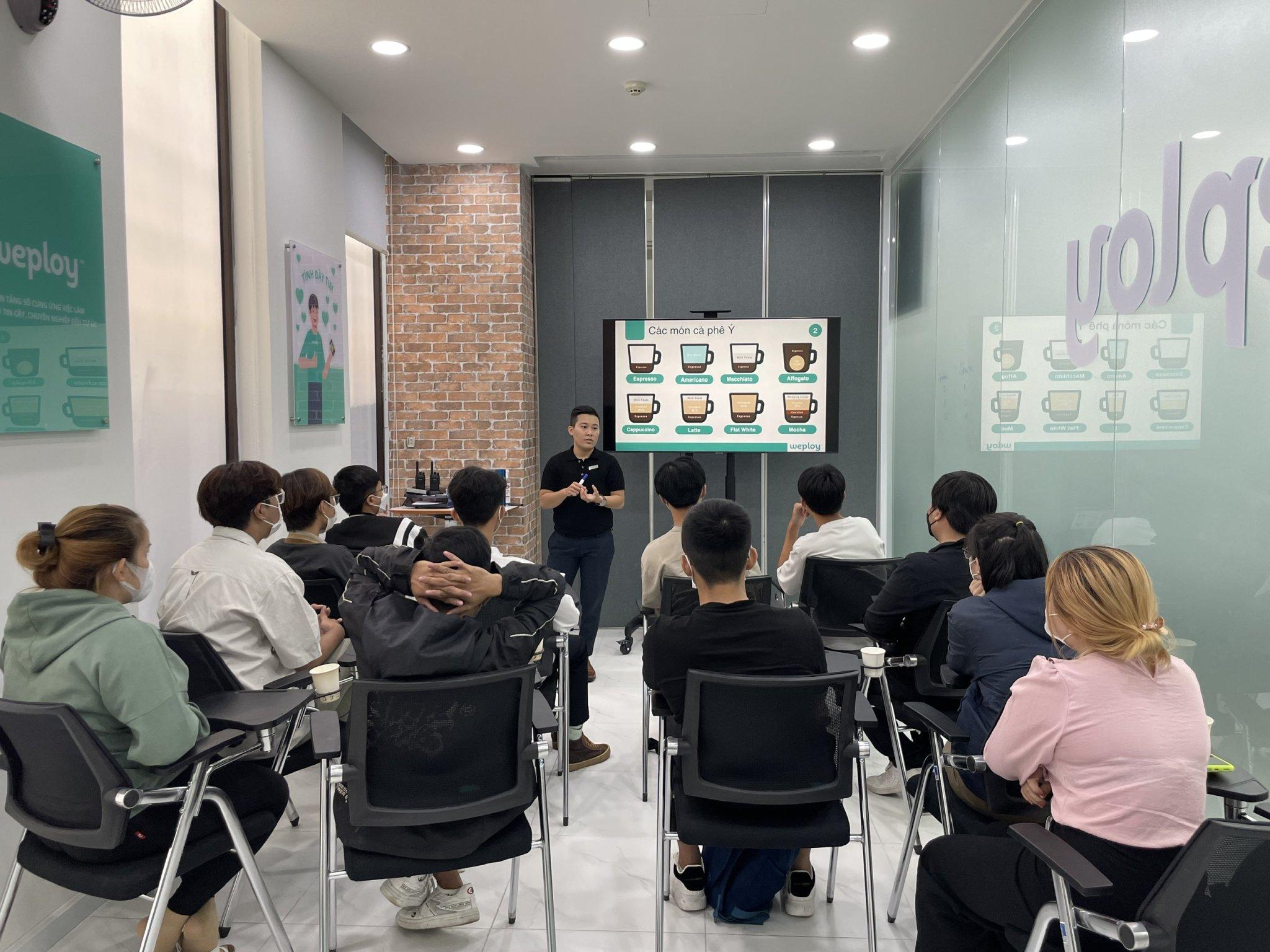 Phòng đào tạo về kỹ năng cho các nhân sự chưa có kinh nghiệm