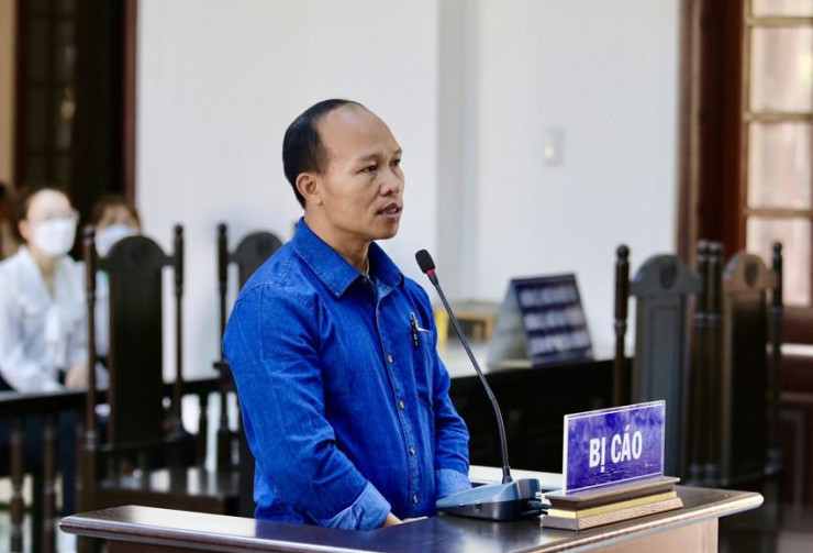 Bị cáo Vũ Văn Thịnh kháng cáo xin được hưởng án treo. Ảnh: HOÀNG GIANG