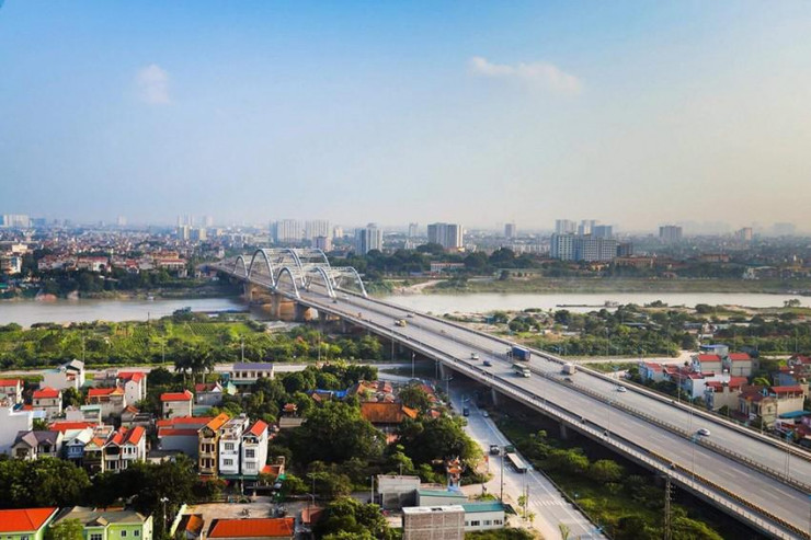 Cầu Đông Trù nối liền nội thành Hà Nội với Đông Anh. Ảnh minh hoạ