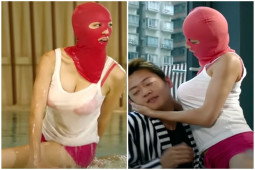 Phim - Tò mò danh tính cô đào mặc áo mỏng tang đi bơi, đeo mặt nạ "ninja thảm họa"