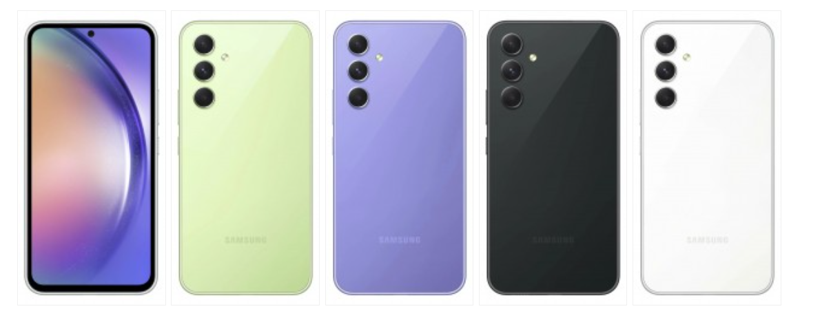 Các phiên bản màu của&nbsp;Galaxy A54.