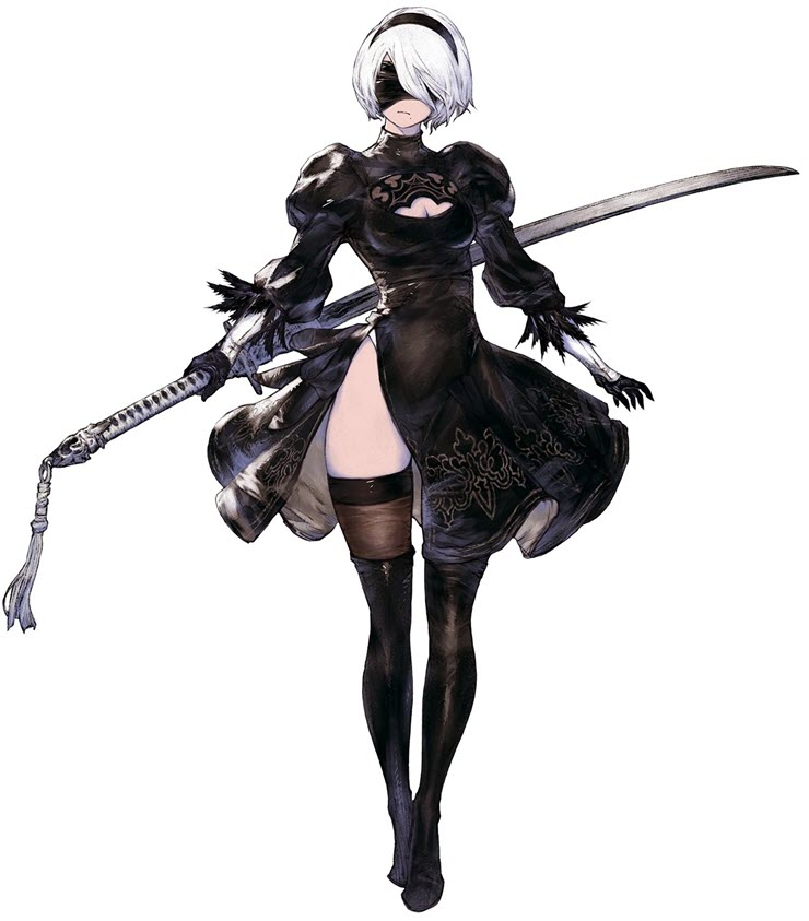 Nhân vật 2B của tựa game NieR:Automata.
