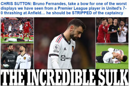 Bóng đá - MU thảm bại trước Liverpool: Fernandes bị "tổng sỉ vả", không xứng làm đội trưởng