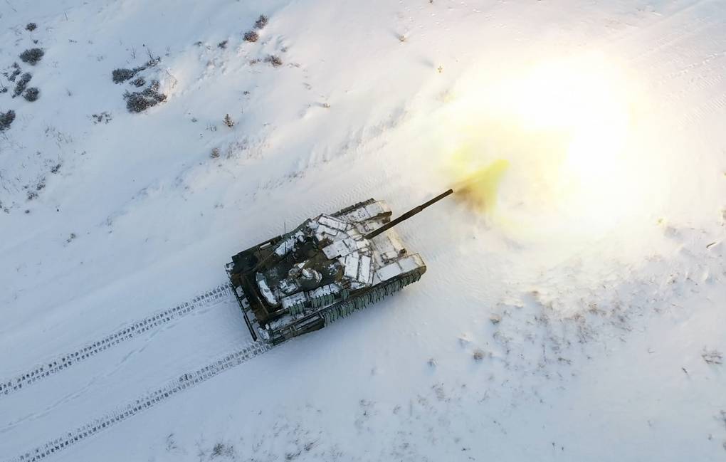 Xe tăng Nga trên chiến trường Ukraine (ảnh&nbsp;: TASS)