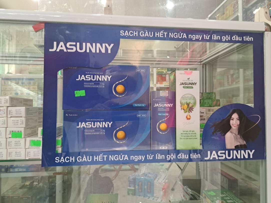 Jasunny đã có mặt tại hơn 16.000 nhà thuốc trên toàn quốc