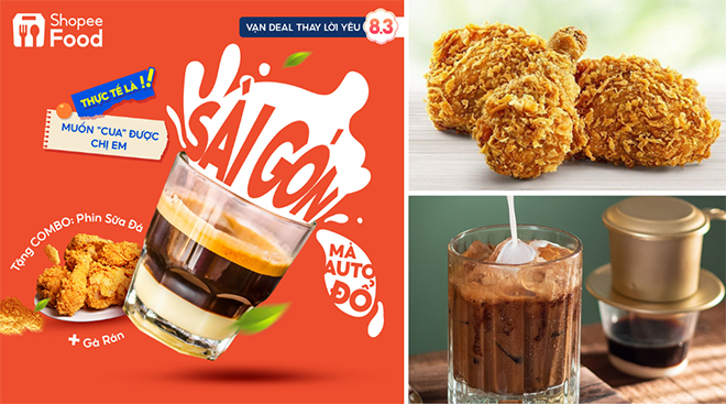 “Quân sư” ShopeeFood bật mí rằng muốn “tán đổ” chị em Sài Gòn, gà rán và phin sữa đá sẽ là vũ khí tối thượng của các anh.