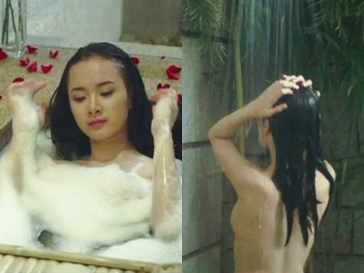 Năm 2013, Angela Phương Trinh gây "sốc" với khán giả khi đóng nhiều cảnh nóng trong phim "Biết chết liền" của Lê Bảo Trung.
