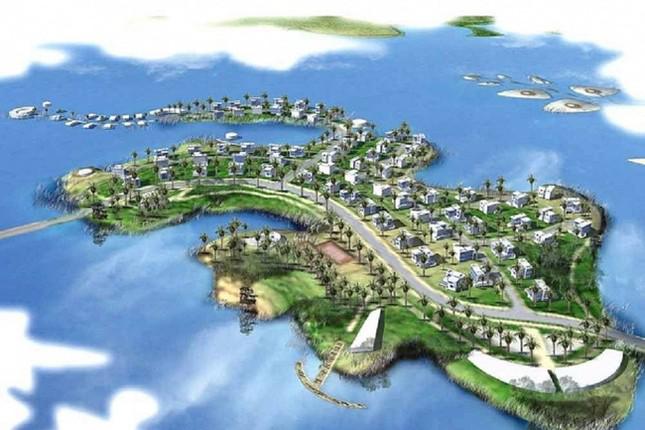 Hà Nội đã "khai tử" dự án khu du lịch quốc tế cao cấp Tản Viên (ảnh phối cảnh).