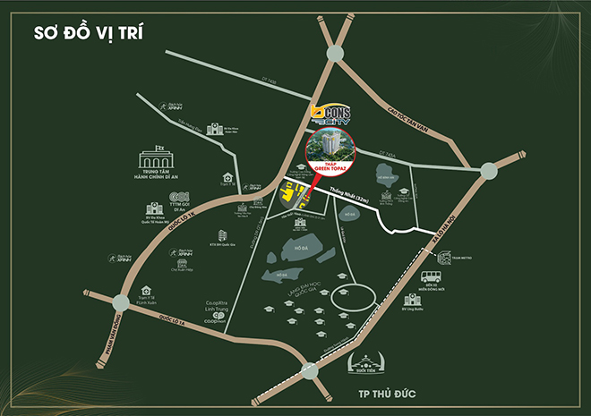 Vị trí Bcons City thuận tiện cho an cư dài lâu