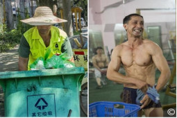 Đàn ông - Nhân viên vệ sinh môi trường khi cởi áo bảo hộ liền hot trên MXH, làm chị em mê đắm