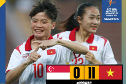 Bóng đá - U20 nữ Việt Nam đại thắng 11-0, sáng cửa đi tiếp ở vòng loại giải châu Á