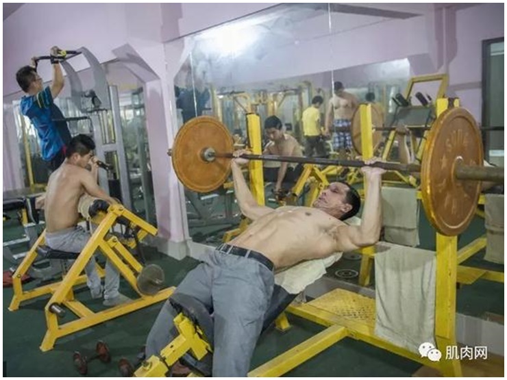 Người đàn ông yêu thích việc luyện tập thể dục.