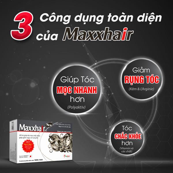 Cơ chế 3 tác động kép của Maxxhair