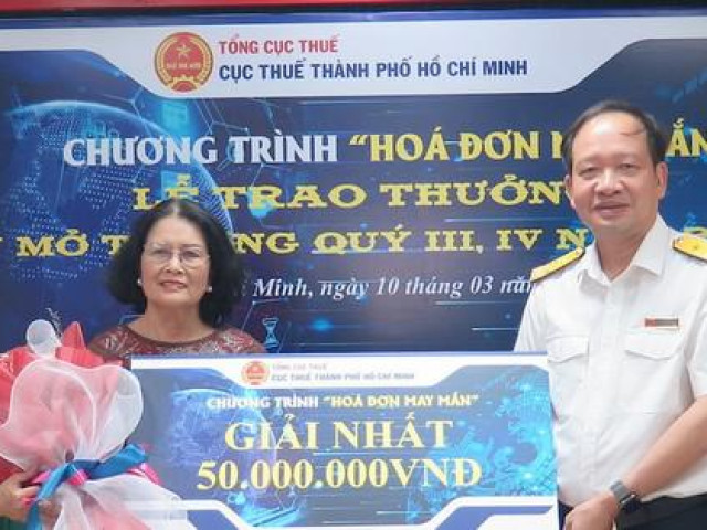 Tin tức trong ngày - 1 chủ nhà thuốc trúng 50 triệu đồng giải "Hóa đơn may mắn" của Cục Thuế TP.HCM