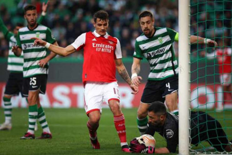 Kết quả bóng đá Sporting - Arsenal: Rượt đuổi gay cấn, may mắn bàn đá phản (Europa League)