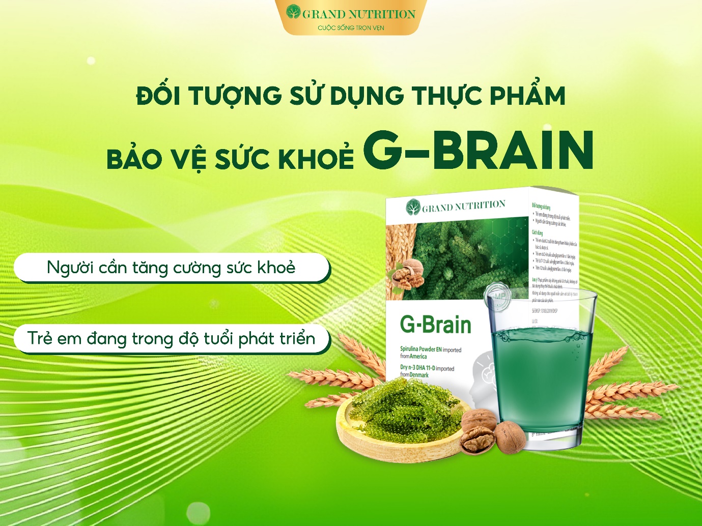 Đối tượng sử dụng thực phẩm bảo vệ sức khỏe G-Brain