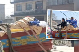 Trung Quốc: Cụ ông còn sống tự tổ chức đám tang, khách viếng phản ứng bất ngờ