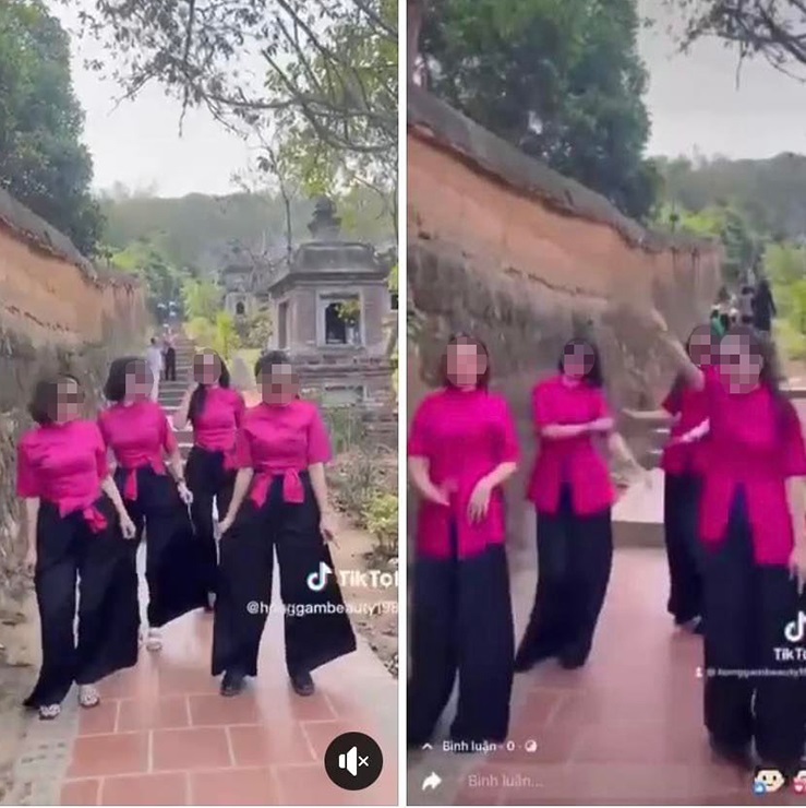 4 nữ nhân nhảy nhót tại nơi an nghỉ của hơn 1.000 tăng ni: Xử phạt người đăng clip - 1