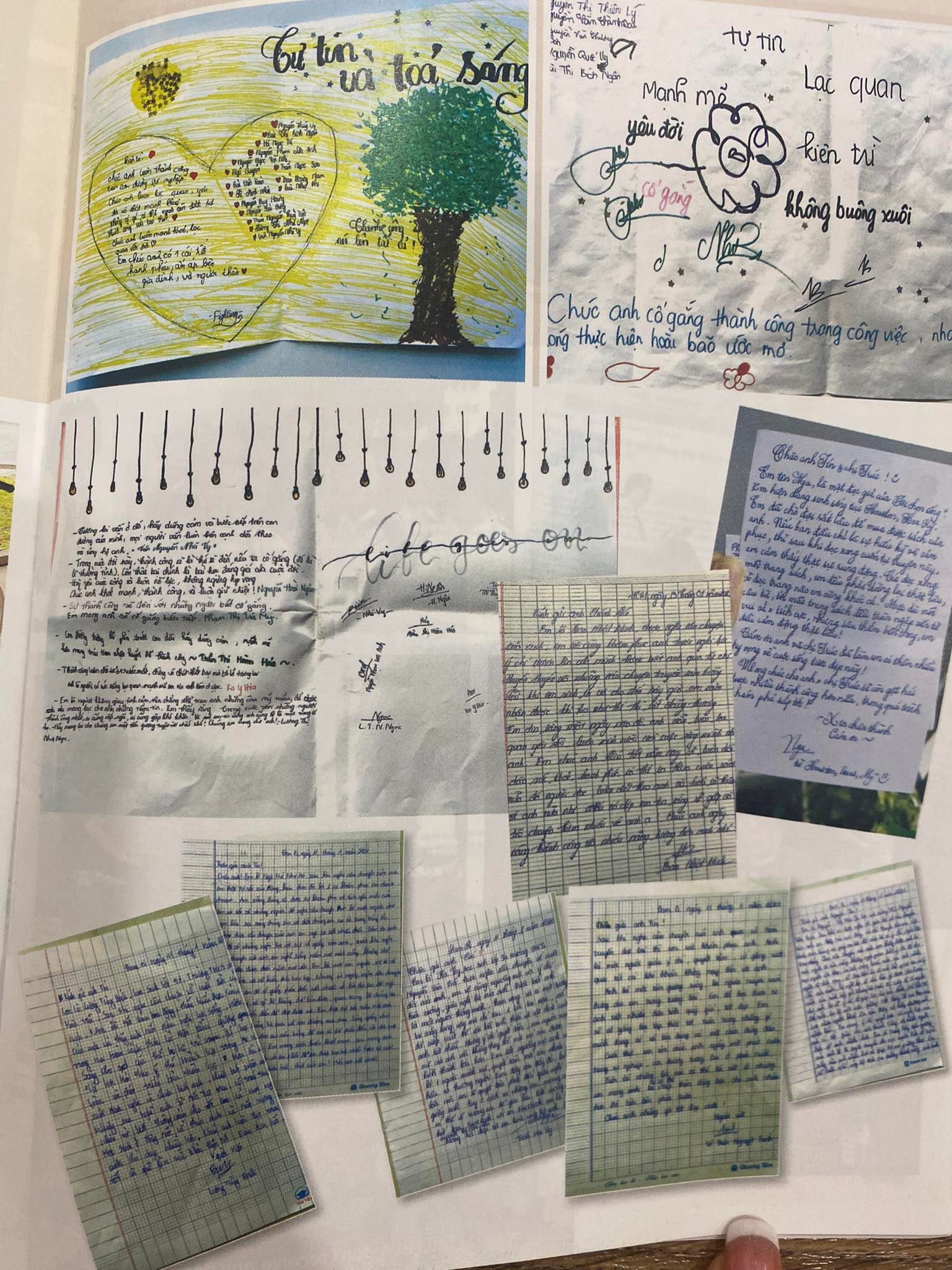 Sau khi phát hành sách, rất nhiều độc giả gửi thư về cho anh Tín