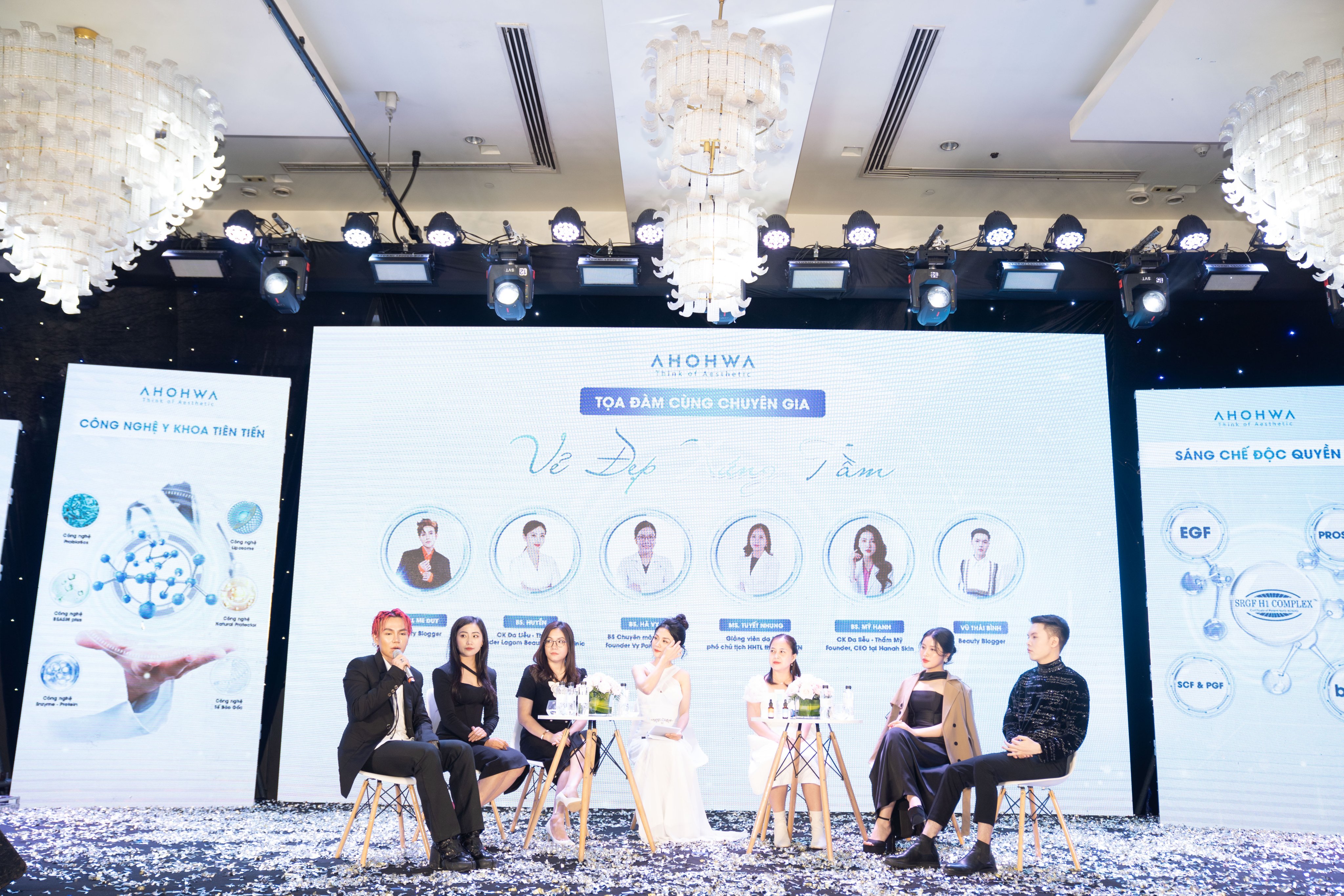 Các diễn giả chia sẻ trong buổi ra mắt sản phẩm và công bố thương hiệu Ahohwa ngày 26.02.2023.