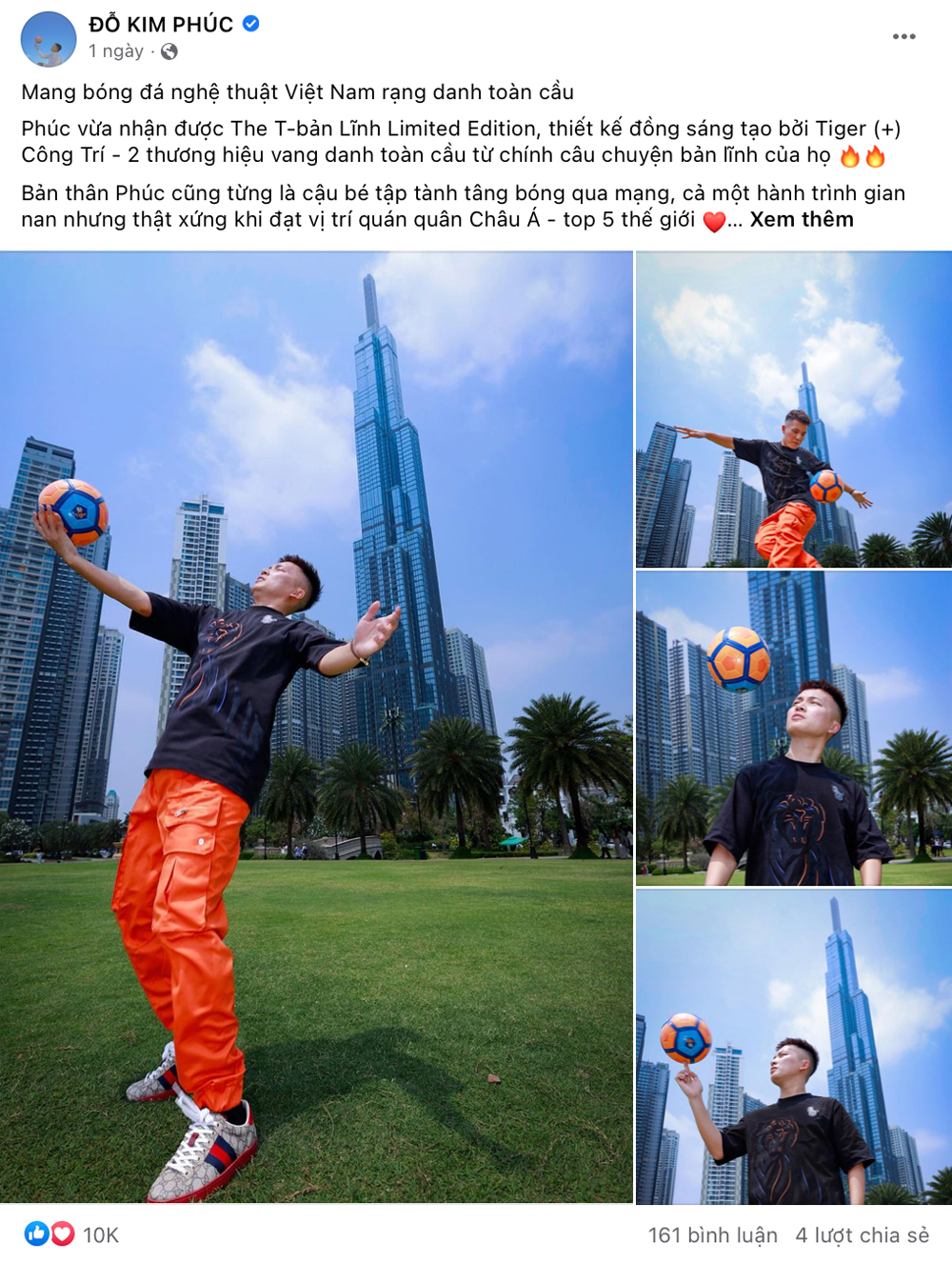 Chàng trai vàng của làng bóng đá nghệ thuật, Đỗ Kim Phúc cũng nhanh chóng được Tiger (+) Công Trí gọi tên để đầu quân vào nhóm "Bản lĩnh Á Châu - vang danh toàn cầu" nhằm truyền cảm hứng về tài năng Việt dám mơ ước, dám theo đuổi đam mê