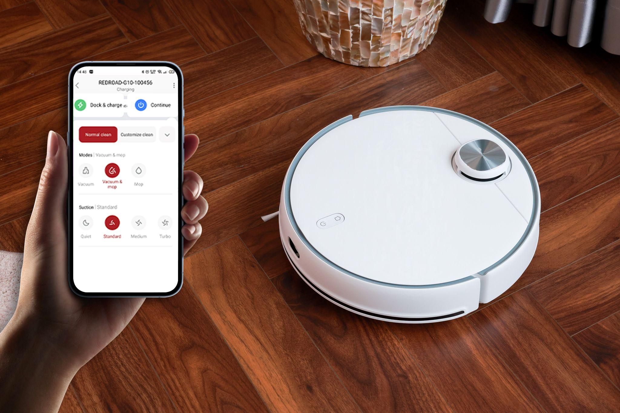Dễ dàng kết nối với robot qua app Redroad (Ảnh: Redroad)