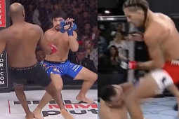 Giật mình cú knock-out MMA: ”Gối bay thần chưởng” và cú đá vỡ xương ”bánh chè”