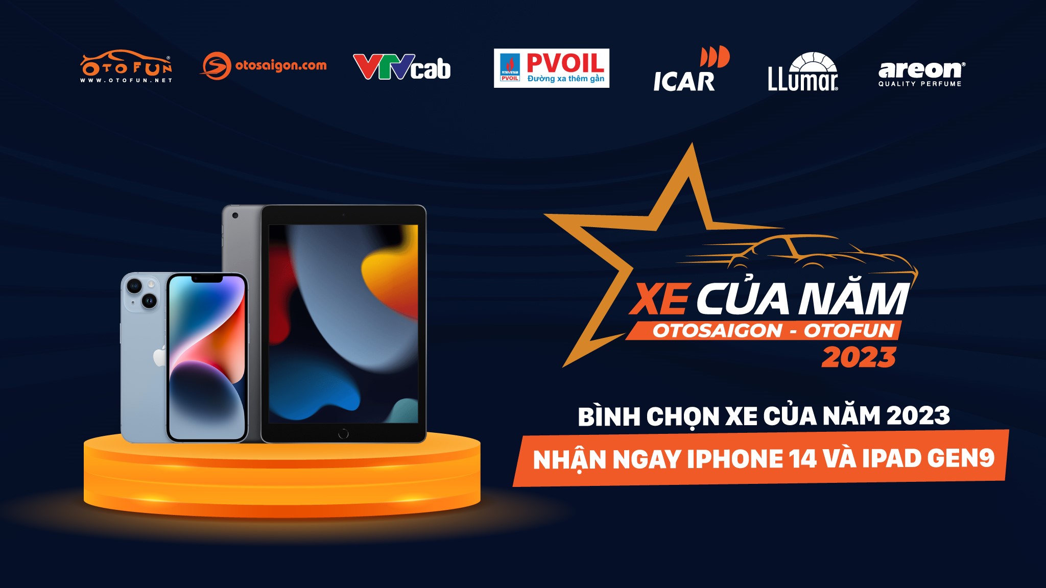 Đừng bỏ lỡ iPhone 14 và Ipad Gen 9 khi bình chọn Xe Của Năm 2023 sắp kết thúc - 1