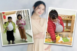 Bạn trẻ - Cuộc sống - Học sinh mẫu giáo trải nghiệm giả làm bà bầu gây xôn xao cộng đồng mạng