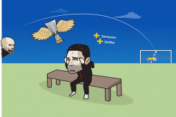 Tranh vui - Ảnh chế: Arsenal bị "đá bay" khỏi cúp C2, trở lại chu kỳ buông