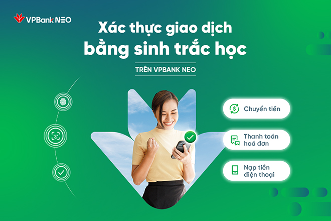 Khách hàng VPBank dùng vân tay, khuôn mặt xác thực giao dịch thay mã OTP - 1