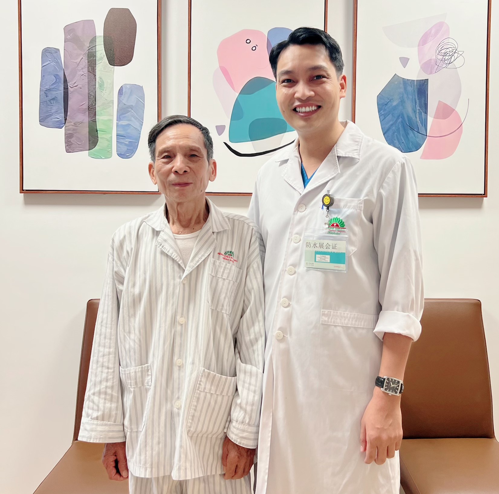 Hình ảnh bệnh nhân sau 1 đêm thực hiện kỹ thuật