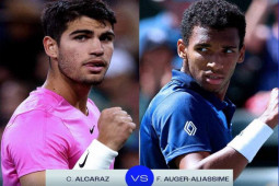 Video tennis Alcaraz - Auger Aliassime: Đòi nợ khắc tinh, ẵm vé bán kết (Indian Wells Masters)