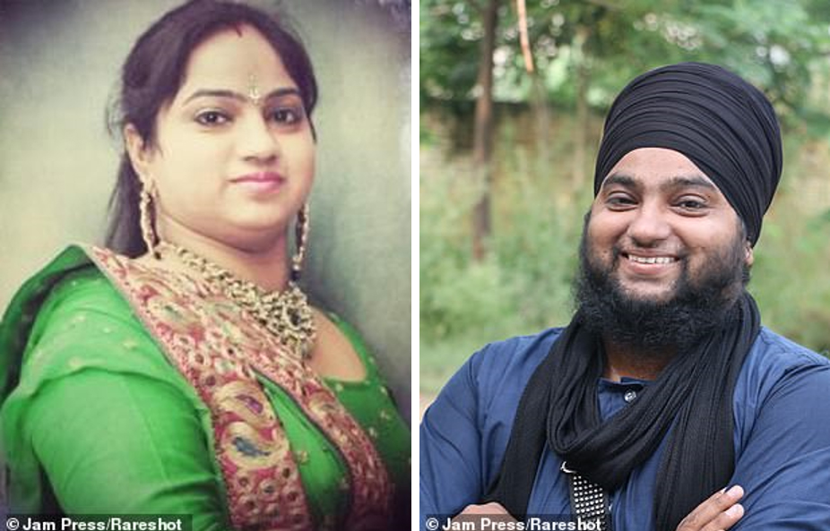 Mandeep Kaur đã bị chồng bỏ sau khi cô đột nhiên mọc ria mép và râu