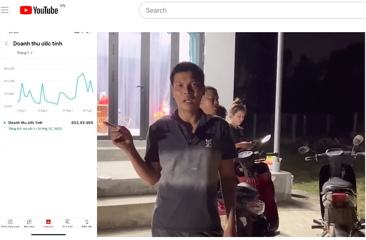 Lộc Fuho kiếm được bao nhiêu tiền từ YouTube trong tháng đầu năm 2023? - 1