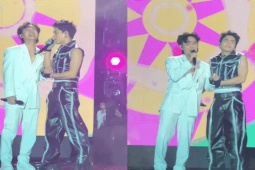 Nhạc - MONO chỉ hát 2 câu ngắn, "tình tứ" nắm tay Trúc Nhân trên sân khấu lớn