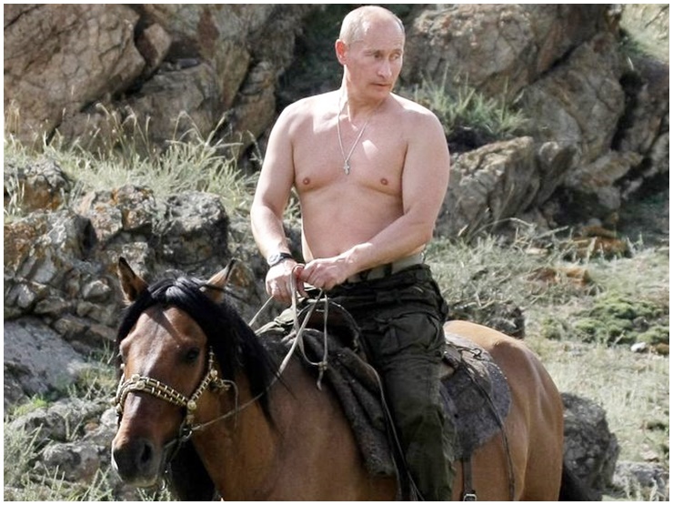 Body cường tráng của Tổng thống Nga.