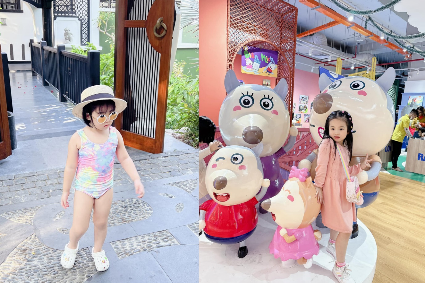 Hai cô công chúa đáng yêu của cô nàng luôn khiến người khác trầm trồ mỗi lần xuất hiện.