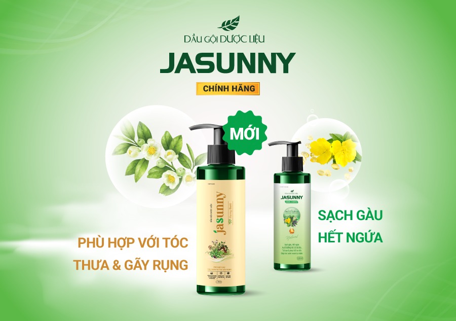 Dầu gội dược liệu JASUNNY giúp nuôi dưỡng tóc và da đầu