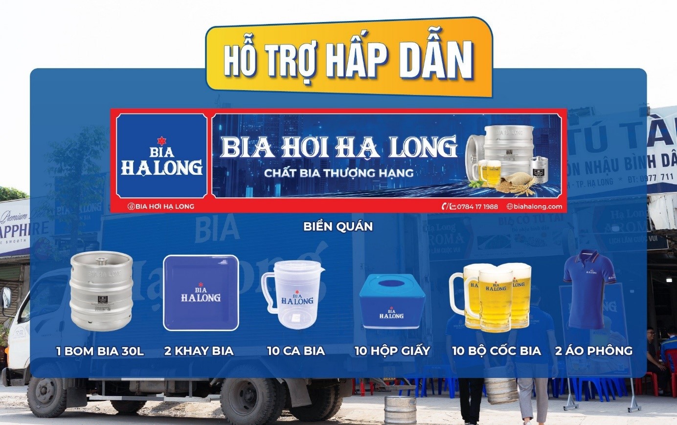 Chương trình hỗ trợ hấp dẫn khi mở quán bia hơi Hạ Long hè 2023