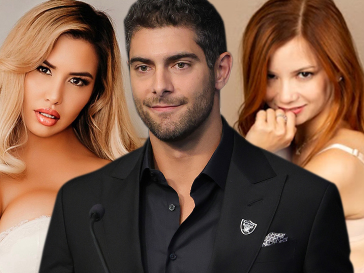 Garoppolo nhận được sự ủng hộ tuyệt đối của hai người đẹp khi vừa tới đội bóng mới