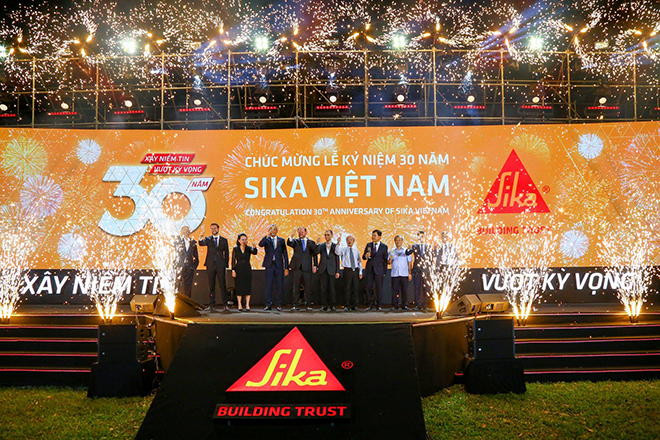 &nbsp;Khoảnh khắc đáng nhớ chào mừng 30 năm thành lập và phát triển của Sika Việt Nam