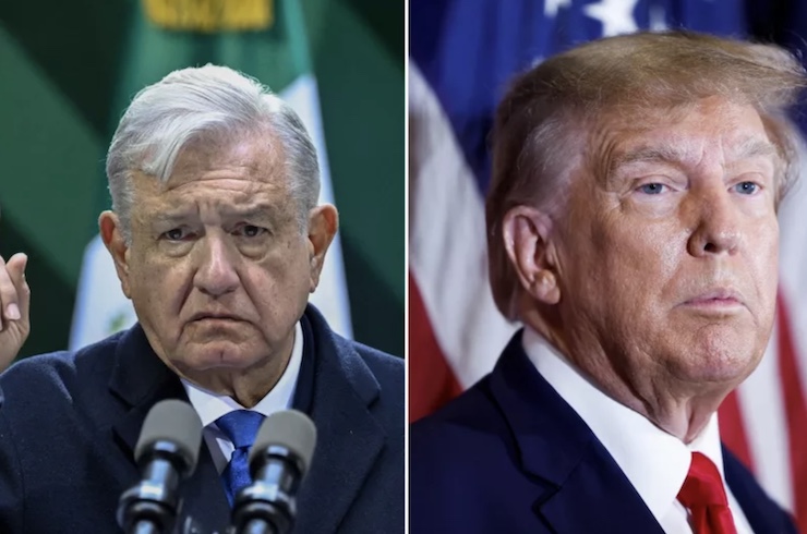 Tổng thống Mexico&nbsp;&nbsp;Manuel López Obrador (trái) và cựu Tổng thống Mỹ Donald Trump.