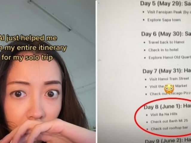 Bạn trẻ - Cuộc sống - Cô gái nhờ phần mềm AI lập kế hoạch du lịch đến Việt Nam, kết quả thế nào?