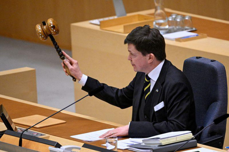 Quốc hội Thụy Điển bỏ phiếu về tư cách thành viên NATO. Ảnh: Reuters