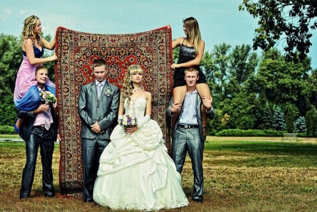 Cách để tạo ra phông nền cho bức ảnh cưới.
