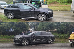 Tin tức ô tô - VinFast VF 8 "đụng độ" xe đầu kéo và cái kết