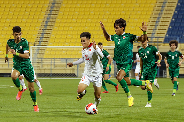 U23 Việt Nam nhận trận thua 0-3 trước U23 Iraq ở trận mở màn Doha Cup 2023.