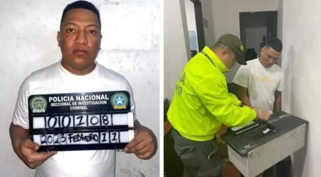 Rubén Darío Viloria Barrios bị cảnh sát bắt giữ.