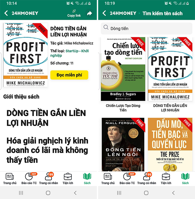 Tải 24HMONEY để đọc những ấn phẩm về quản lý tài chính cá nhân, quản trị dòng tiền để có thể thực hiện ước mơ tự do tài chính ngay từ khi còn trẻ. Truy cập 24Hmoney tại đây